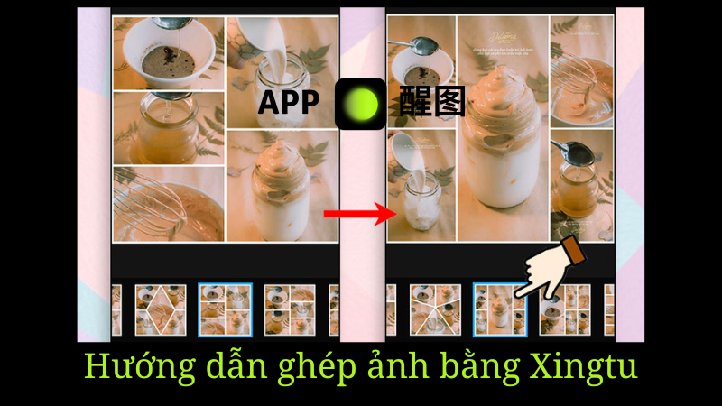 Hướng dẫn cách ghép ảnh bằng Xingtu cực nhanh với 5s